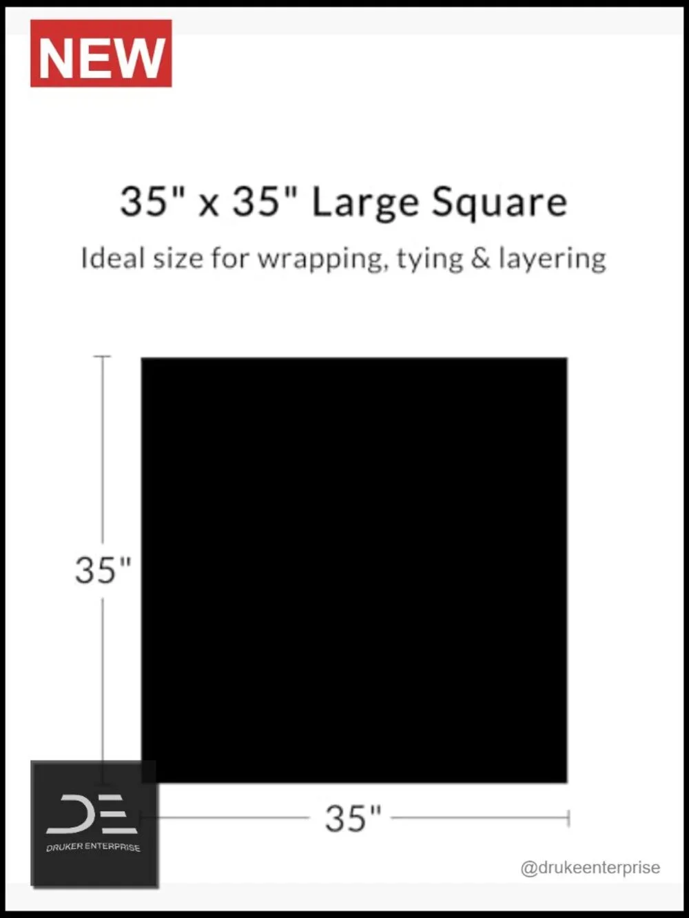 Satin Square Scarf 2 Pack 35 Inch Hair Wrap Bandana